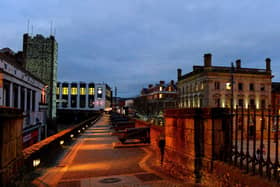 Derry Walls and Guildhall Square. Photos: George Sweeney. DER2150GS – 034