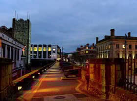 Derry Walls and Guildhall Square. Photos: George Sweeney. DER2150GS – 034