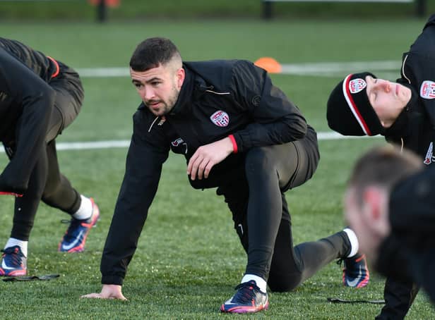 Derry City's Michael Duffy pictured during pre-season training. Picture by Kevin Morrison/Event Images & Video