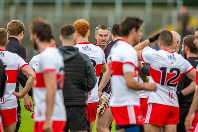 Derry manager Rory Gallagher has questioned the scheduling of Tuesday night's McKenna Cup semi-finals.