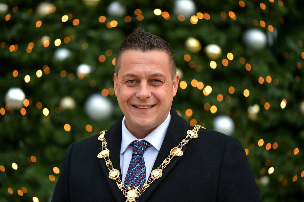 Mayor Alderman Graham Warke.   Photo: George Sweeney.  DER2149GS – 029