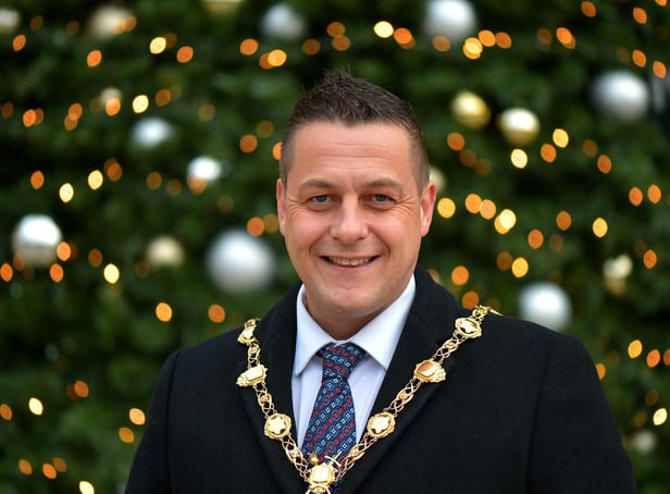 Mayor Alderman Graham Warke.   Photo: George Sweeney.  DER2149GS – 029