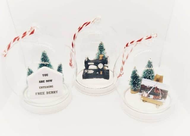 Adoire & Eden Derry Christmas baubles.