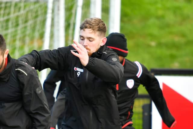 Jamie McGonigle pictured during preseason training at Brandywell. Photograph by Kevin Morrison.