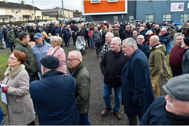 Local people attending the rededication ceremony.