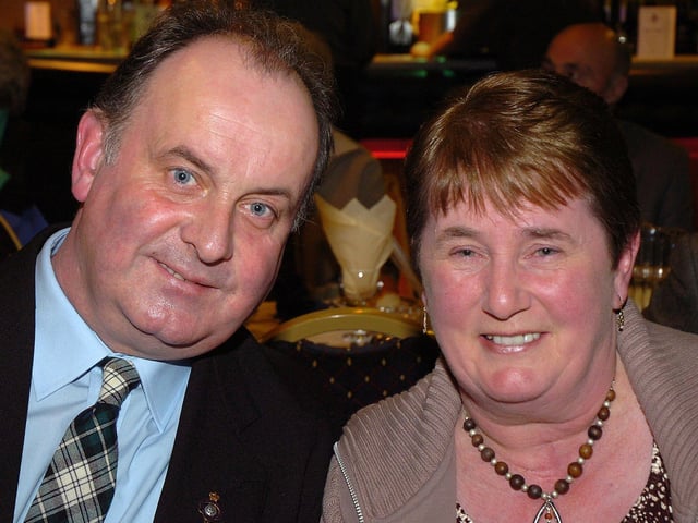 Norman and Sandra McKenzie who supported the Magherafelt Cultural Community Group Burns Supper.