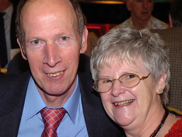 Enjoying the Burns Night supper in 2007.