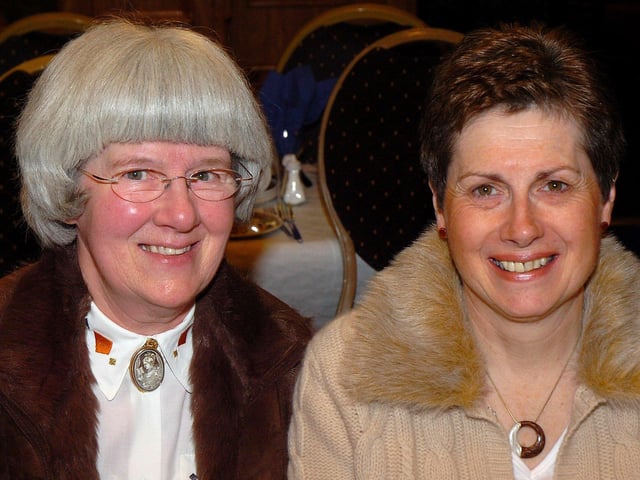 Having a good evening at the Magherafelt Cultural Community Group Burns Supper held in the Royal Hotel.