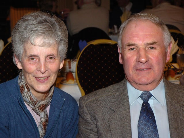Enjoying the Burns Night event in Magherafelt in 2007.