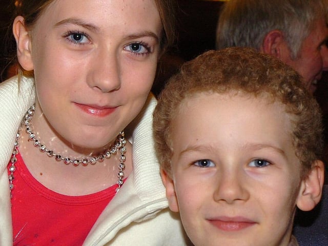 Smiling for the camera at the Magherafelt Cultural Community Group Burns supper in 2007.