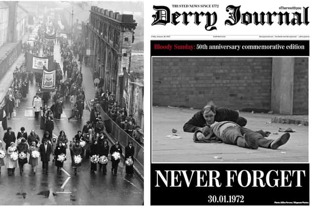 The Derry Journal Bloody Sunday commemorative edition is available in shops for an extended period and can be posted worldwide.
