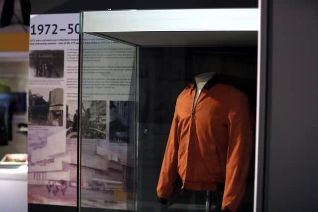 A jacket worn by 17-year-old Michael Quinn on Bloody Sunday.