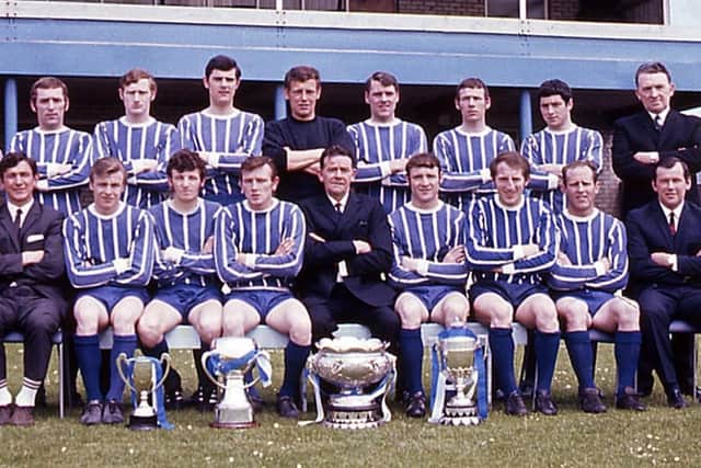 Tony O'Doherty pictured front row third in from the left with the Coleraine side.