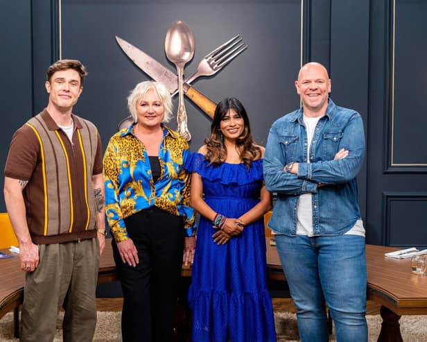 Ed Gamble, Sue Cleaver, Nisha Katona and Tom Kerridge