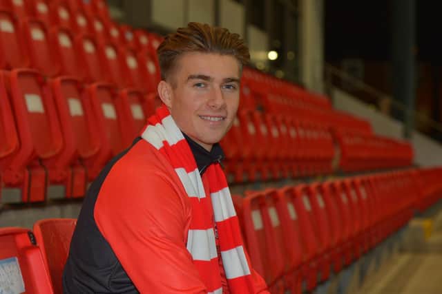 Former St Patrick's Athletic striker Matty Smith, pictured in the Brandywell earlier tonight, has signed a two-year deal with Derry City. Photo: George Sweeney