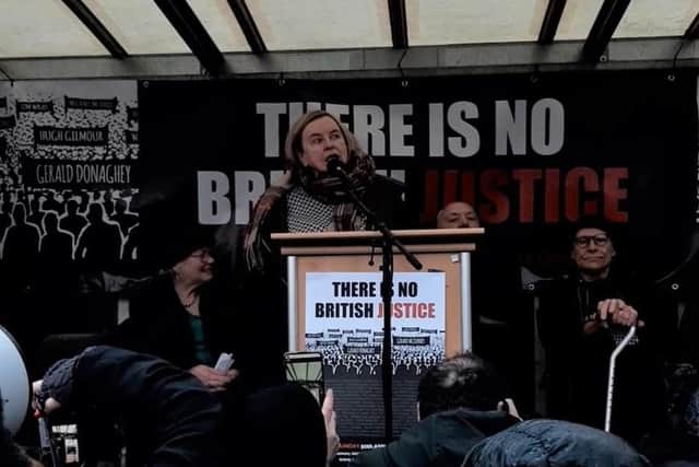 Bernadette McAliskey vowed that ‘Bloody Sunday will never be forgotten’ addressing a massive attendance that had turned out for the Bloody Sunday March Committee 50th anniversary march on Sunday.