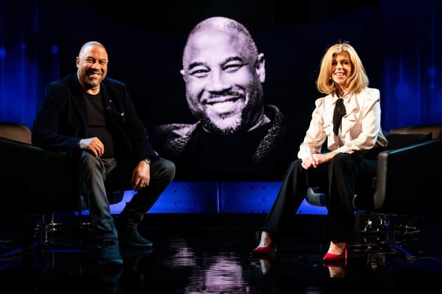 John Barnes and Kate Garraway