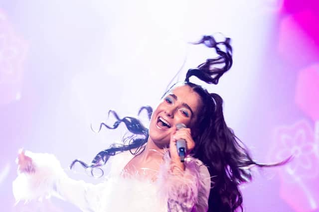 Brooke Scullion pictured at The Late Late Show Eurovision Special.. Picture Andres Poveda