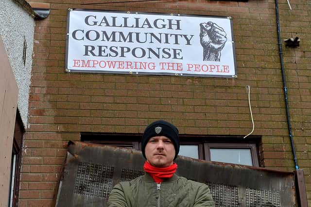 Colly McLaughlin, chair, Galliagh Community Response.. DER2107GS – 026