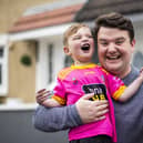 Dáithí MacGabhann with his father Máirtín