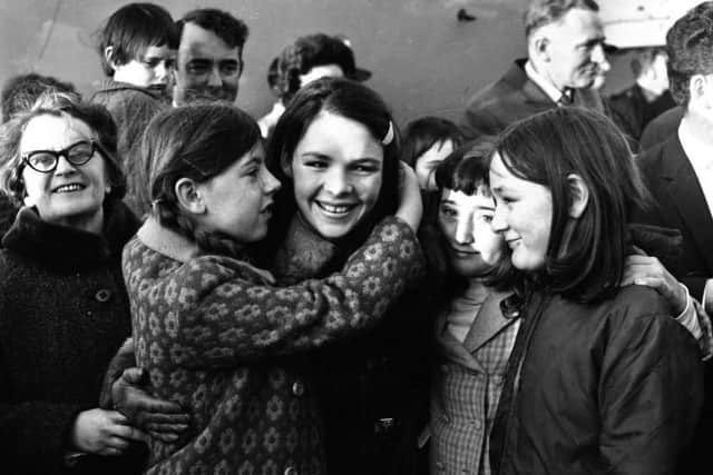 Dana received a rapturous welcome home after her Eurovision triumph in 1970.