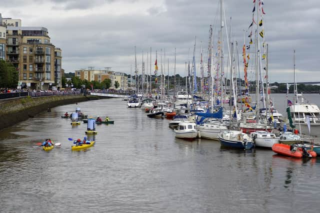 A colourful scene at the Foyle Maritime Festive on Saturday afternoon last. DER2818GS053