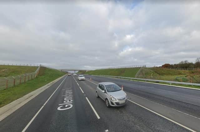The 8m 'The Ancient' sculpture will overlook this stretch of the A6 if approved.