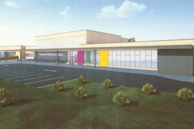 An artist’s impression of the new Ardnashee School and College.