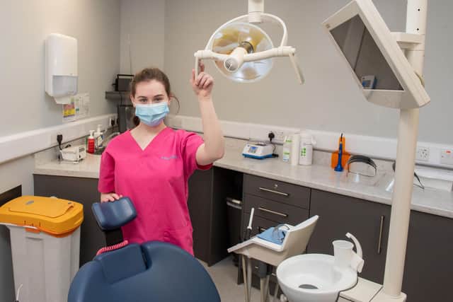 Niamh McHenry is one of last year’s Dental Nursing apprentices who secured employment at Braid Dental in Ballymena and will qualify later this year.