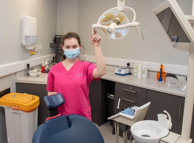 Niamh McHenry is one of last year’s Dental Nursing apprentices who secured employment at Braid Dental in Ballymena and will qualify later this year.