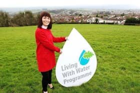 Infrastructure Minister Nichola Mallon in Derry this week.