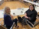 Foyle MLA Ciara Ferguson with Communities Minister Deirdre Hargey.