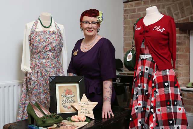 Elaine Duffy, Vintage Star Mend & Make Do is one of six new pop up businesses in Derry & Strabane and is based at Foyleside Shopping Centre.