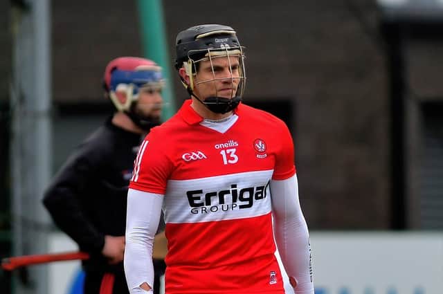 Na Magha's Deaghlan Foley was in fine form against Donegal on Sunday, notching three points as Derry stayed unbeaten. (Photo: George Sweeney)