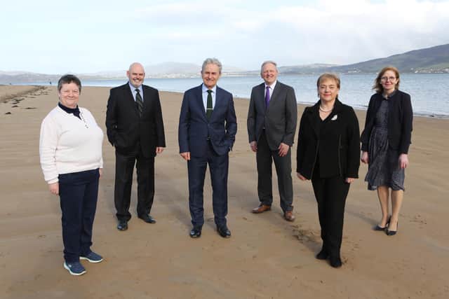 IFI Chairman Paddy Harte pictured with IFI Board Members in Rathmullan, County Donegal.