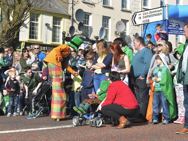Spectators at the St Patrick’s Day in Moville a few years back. DER1116GS052