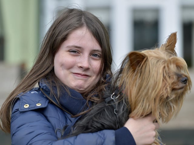 Jessica Kirk and Harry were at the St. Patrick’s Day festivities in Buncrana on Saturday afternoon last. DER1118GS012
