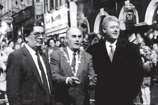 Marie-Louise Muir’s late father John Kerr was Mayor of Derry in 1995 when former U.S. President Bill Clinton visited the city at the invitation of the late John Hume.