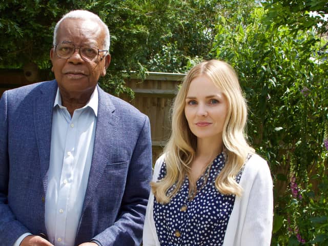 Trevor McDonald with PC Andrew Harper's widow Lissie Harper