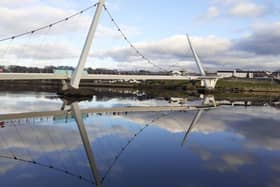 The Peace Bridge in Derry.