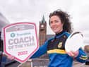 Johanne McColgan, a coach from Inishowen-based club Naomh Padraig Uisce Chaoin, who has been named the Translink Ulster GAA Coach of the Year for 2022.