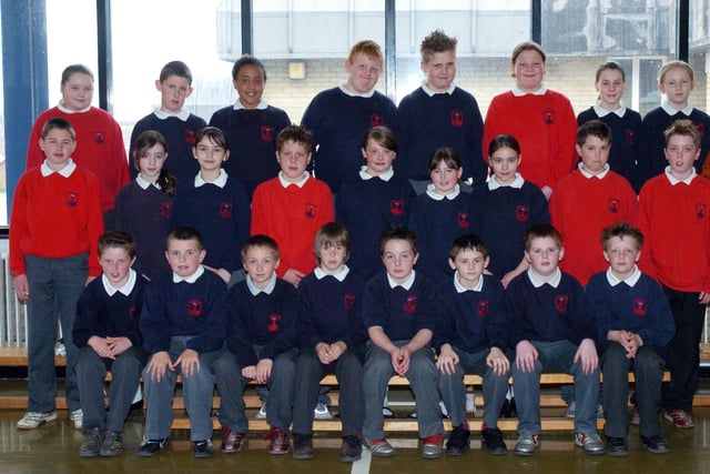 P7 pupils from Lisnagelvin Primary School (Mrs Hanna's class).