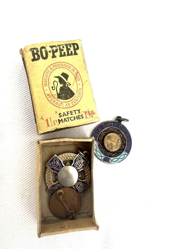 Roma Downey has kept her feis medals in a BoPeep matchbox for over 50 years and has takem them wherever in the world she has travelled.
