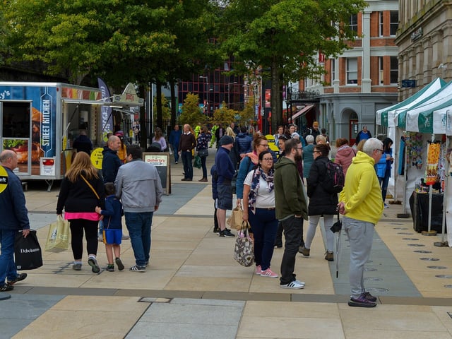 DERRY: Food stalls will be in place in the city centre today. DER2036GS – 016