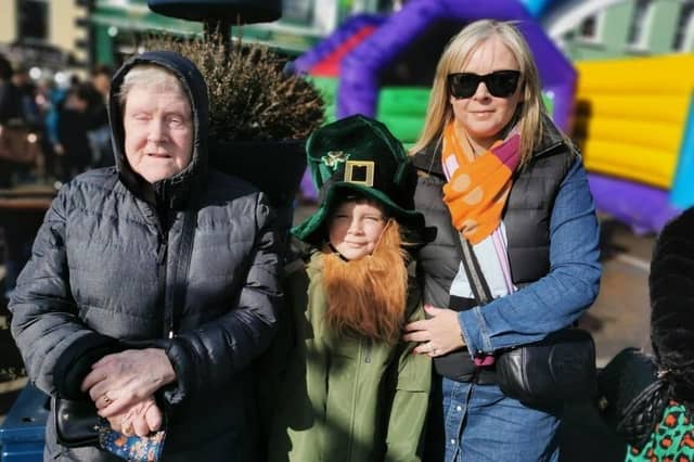 Olivia and Ciaran McLaughlin with granny Elizabeth McLaughlin.