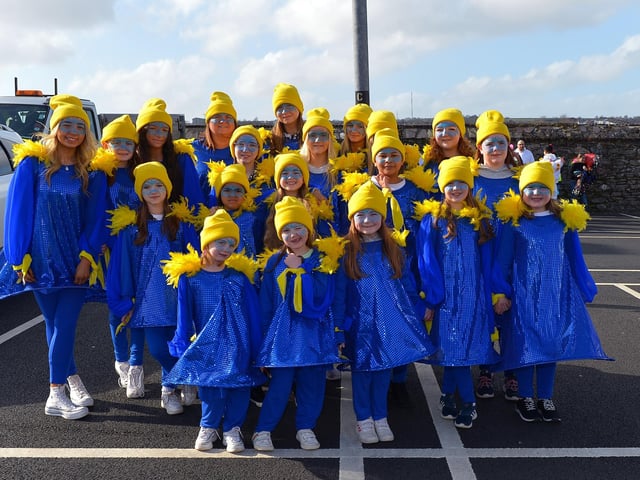The Harkin and McGinley Dance Academy took part in the St Patrick’s Day parade. Photo: George Sweeney / Derry Journal. DER2211GS – 096