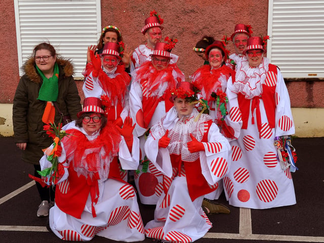 Destined’s Dream Catchers took part in the St Patrick’s Day parade. Photo: George Sweeney / Derry Journal. DER2211GS – 099