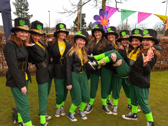 Mystical Little Irish Folk, from Studio 2, participated in the St Patrick’s Day celebrations in the city. Photo: George Sweeney / Derry Journal. DER2211GS – 103