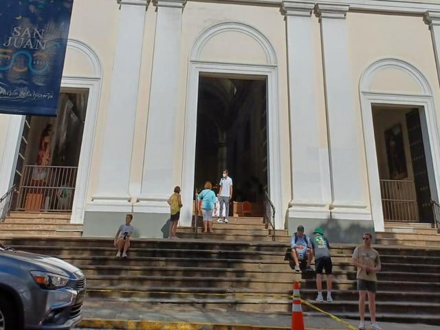 Catedral Basilica Menor de San Juan Bautista, the second-oldest in the Americas, a must-see in San Juan, Puerto Rico, one of the Wonder of the Seas' ports of call in the Antilles