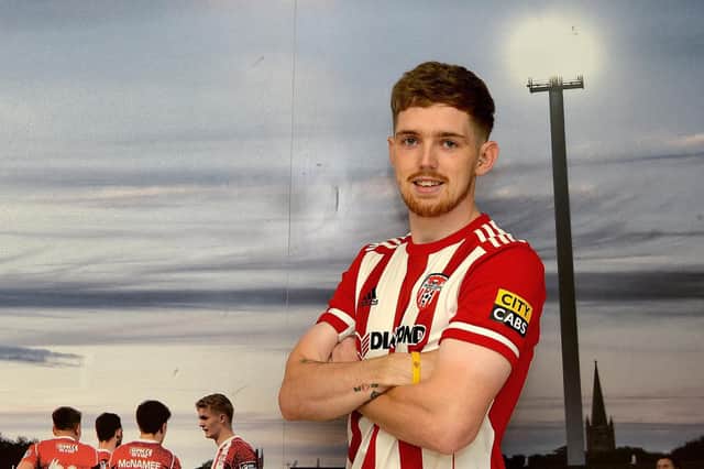 Jamie McGonigle has signed a new contract with Derry City